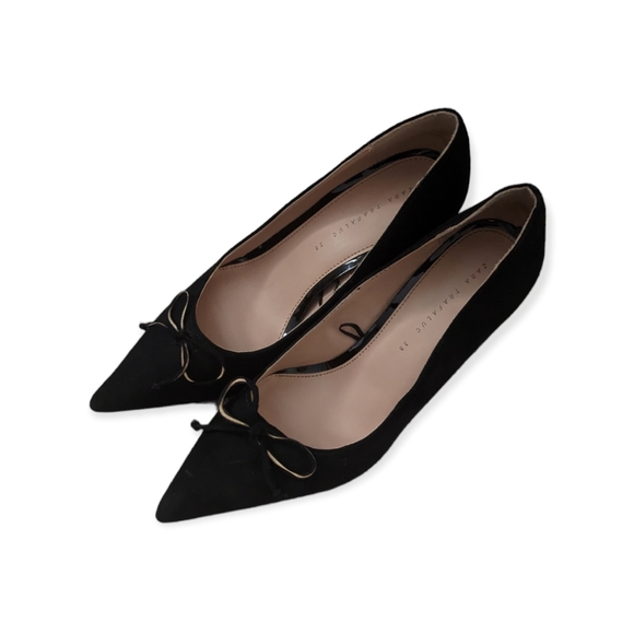 Zara Trafaluc Suede Heels - Picture 3 of 5